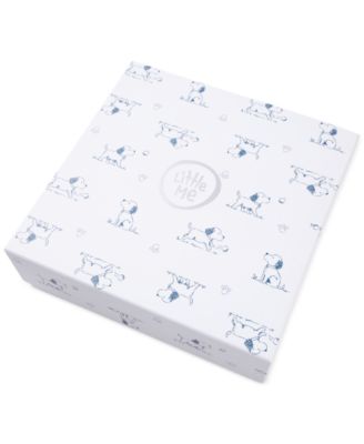 Baby Boys Cotton Puppy Toile Gift Box, 6 Piece Set