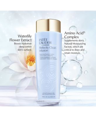 Perfectly Clean Infusion Balancing Skin Essence Face Lotion Toner with Amino Acid + Waterlily, 13.5 fl oz