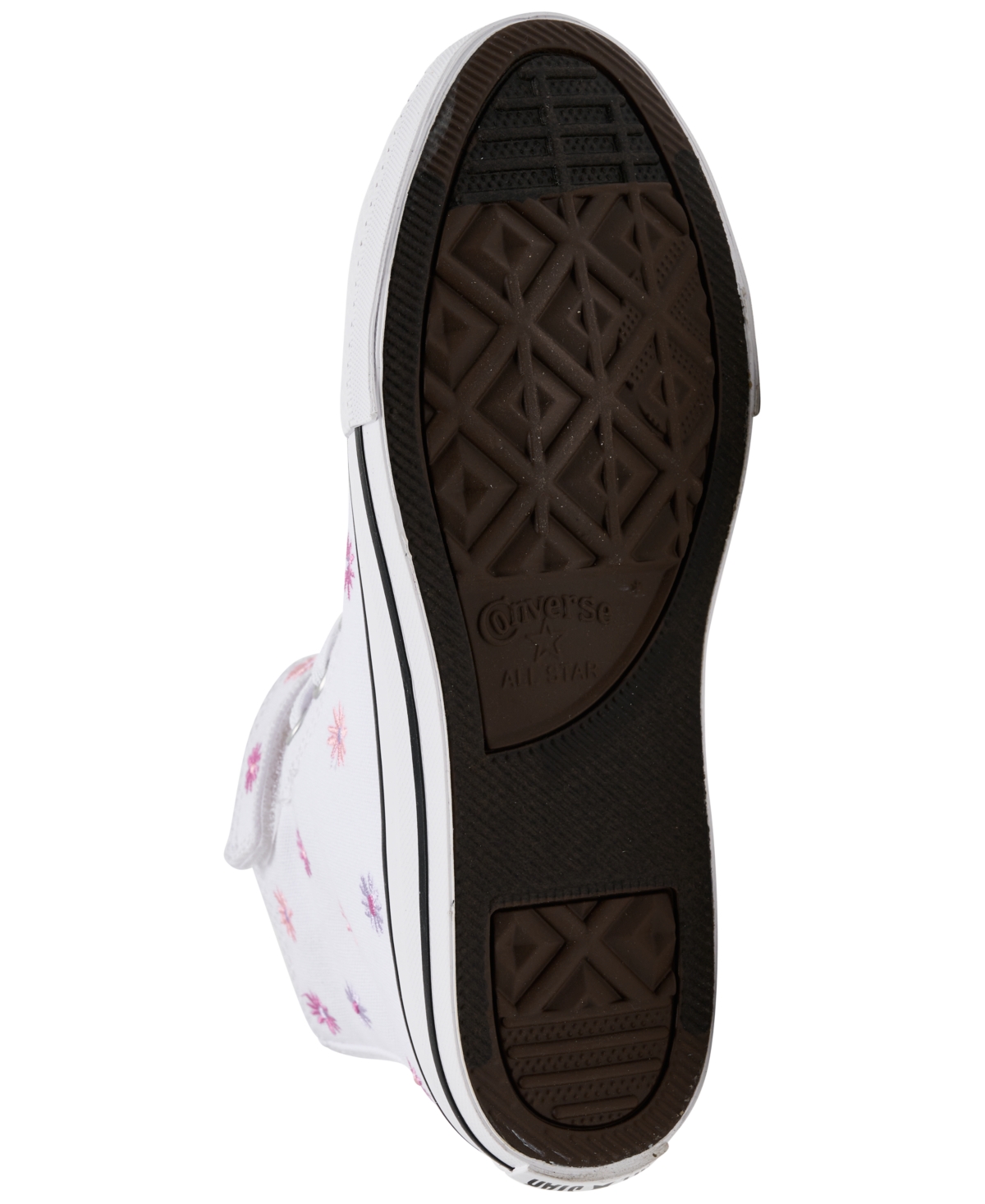Shop Converse Little Girls Chuck Taylor All Star Florals High Top Casual Sneakers From Finish Line In White,jellyfish