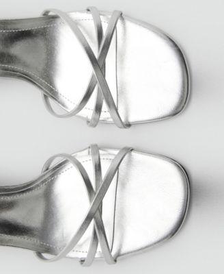 Women's Crossed Strap Heeled Sandals