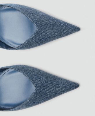 Women's High-Heeled Denim Shoes