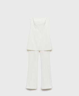 Women's Combined Strapless Jumpsuit