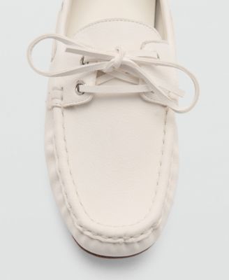 Women's Laces Leather Boat Shoes