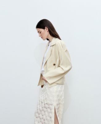 Women's Openwork Textured Floral Skirt