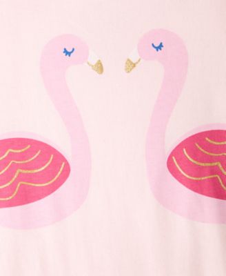 Baby Girls Flamingos Graphic Sunsuit, Exclusively at Macy's