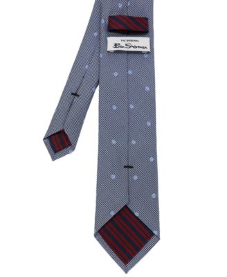 Men's Dot Plaid Silk Tie