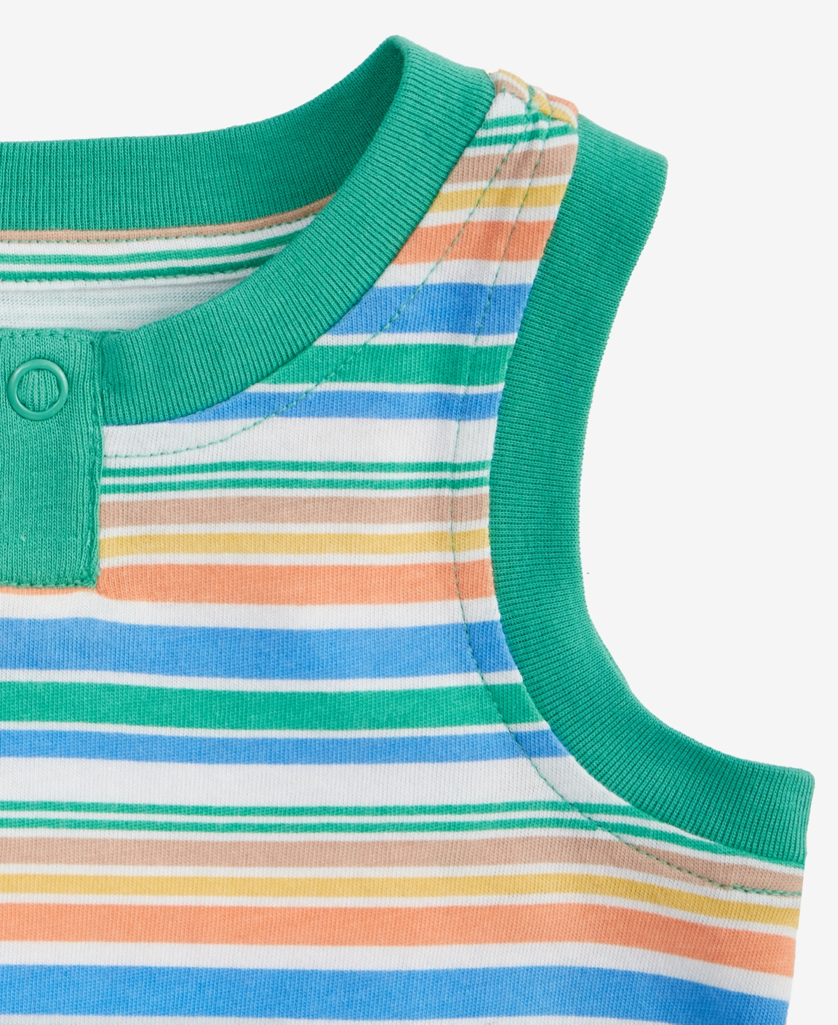 Baby Boys Striped Henley Tank Top, Exclusively at Macy's