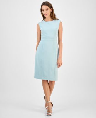 Kasper - Women's Crewneck Sleeveless Sheath Dress