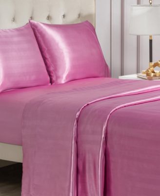 Satin Damask 4-Pc. Sheet Set, King