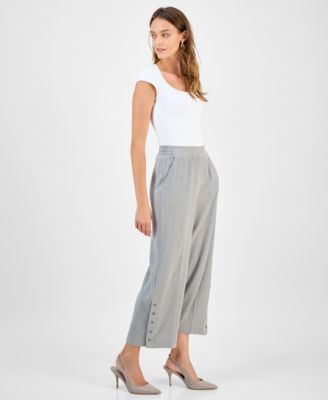 Women's High Rise Cropped Pull-On Pants