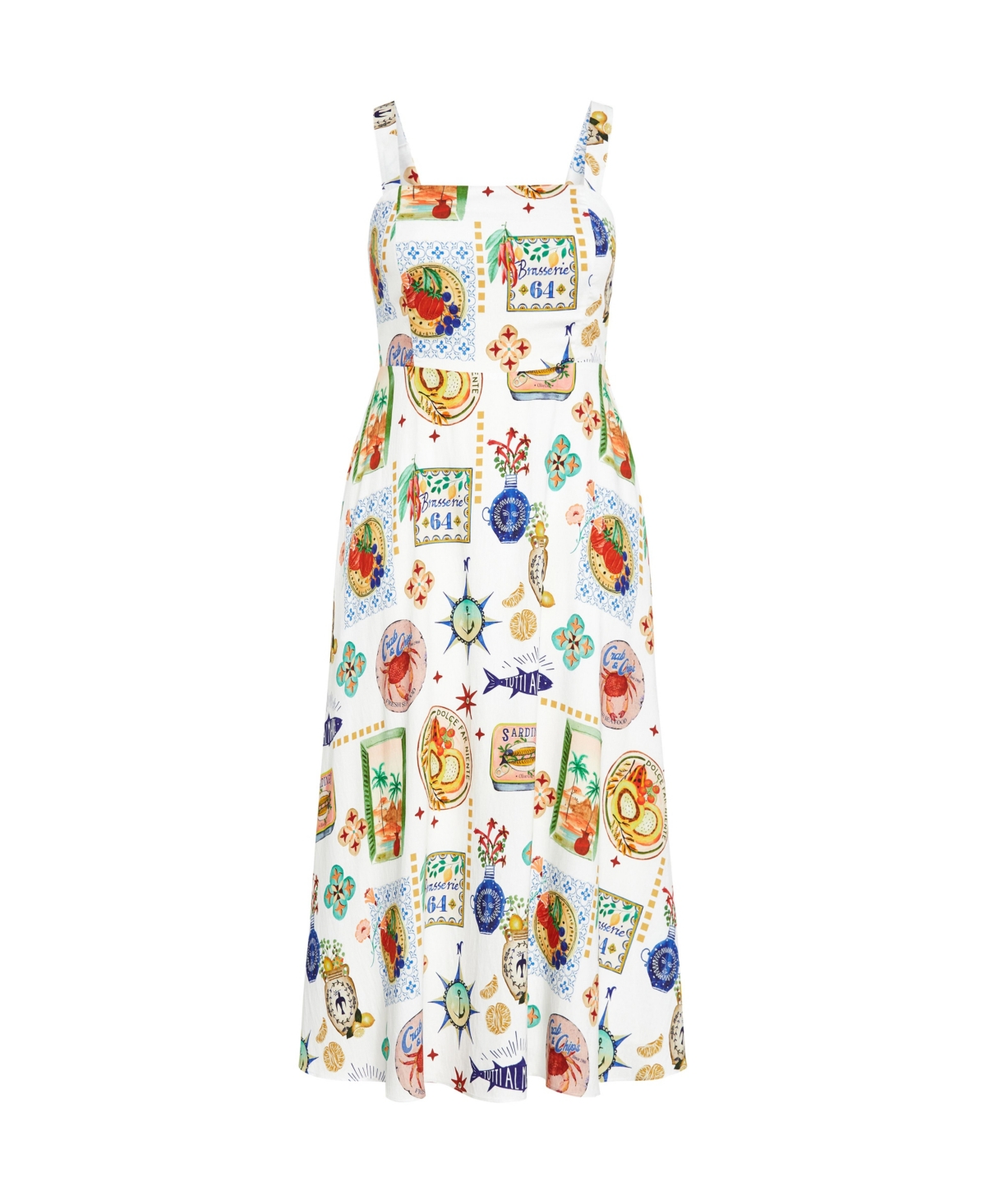 City Chic Plus Size Capria Print Maxi Dress