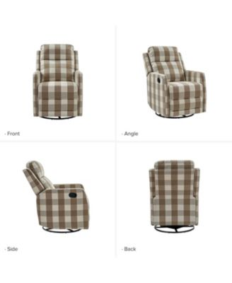 Coral Modern Ergonomic Swivel Rocker Manual Recliner