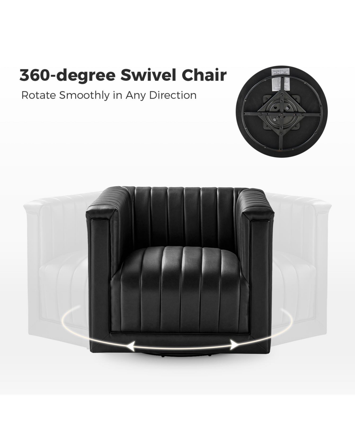 Rosana Modern Upholstered Swivel Chair