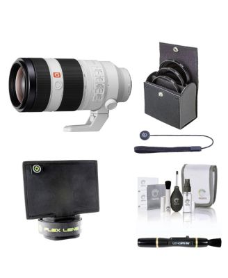 FE 100-400mm f/4.5-5.6 GM OSS Lens for Sony E, Bundle with ProOptic 77mm Filter Kit, Flex Lens Shade, Lens Cleaner, Cleaning Kit, Lens Cap Tether