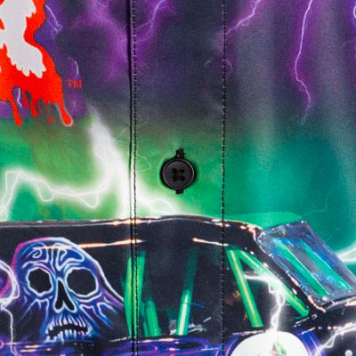 Boys Grave Digger Hawaiian Button Down Dress Shirt