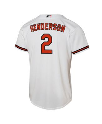 Big Boy's and Girl's Gunnar Henderson White Baltimore Orioles Home Replica Player Jersey