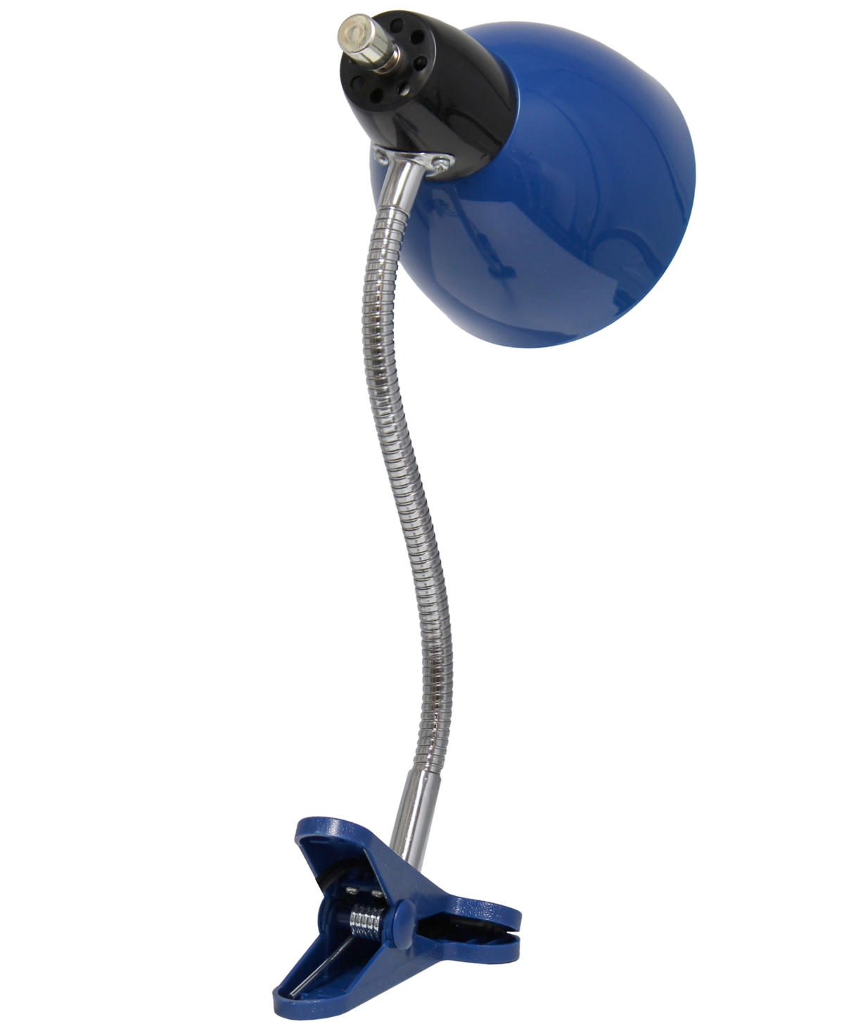 Creekwood Home 15.25" Plastic Basic Clip On Reading Light In Blue