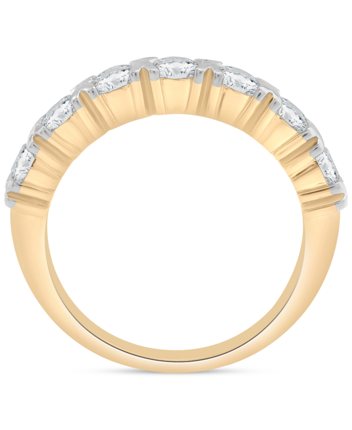 Macy's Diamond Band Ring (1 Ct. T.w.) In 14k Yellow Gold