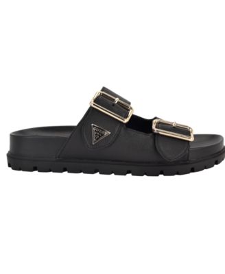 Women's Fasten Double-Buckle Footbed Sandals