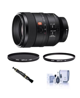 FE 100mm f/2.8 STF GM OSS Lens for Sony E, Bundle with Tiffen 72mm UV and CPL Filters and Lens Cleaner