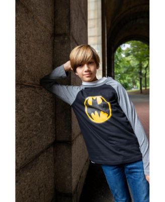Little Boys Batman Superman The Flash 3 Pack Hang down Long Sleeve T-Shirts