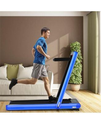 4.75HP 2 In 1 Folding Treadmill with Remote APP Control-Navy