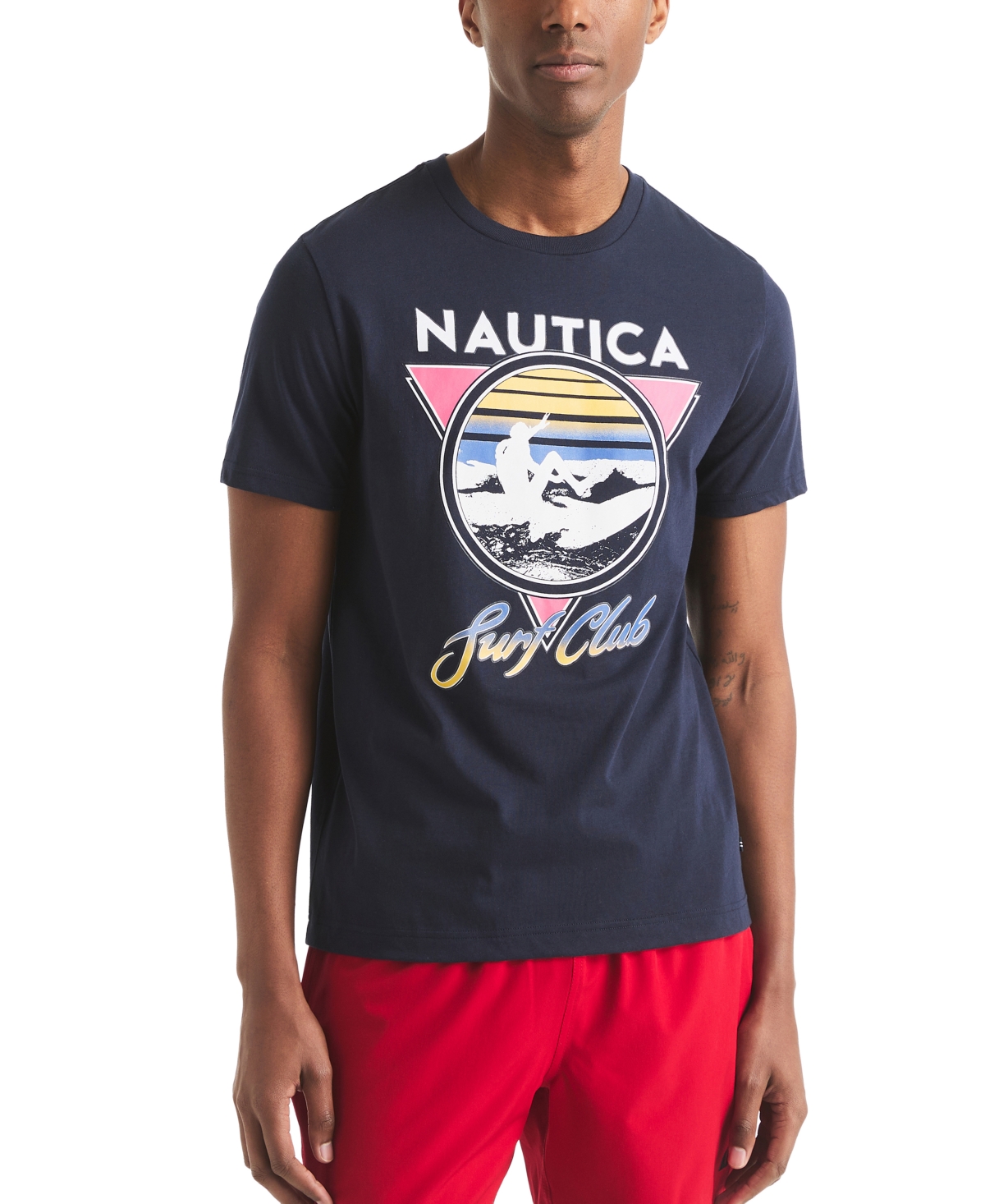 Men's Surf Club Logo Graphic T-Shirt - Navy Seas