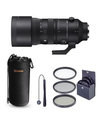 70-200mm f/2.8 DG DN OS Sports Lens for Sony E Bundle With Lens Case + Filter Kit + Lens Cap Tether