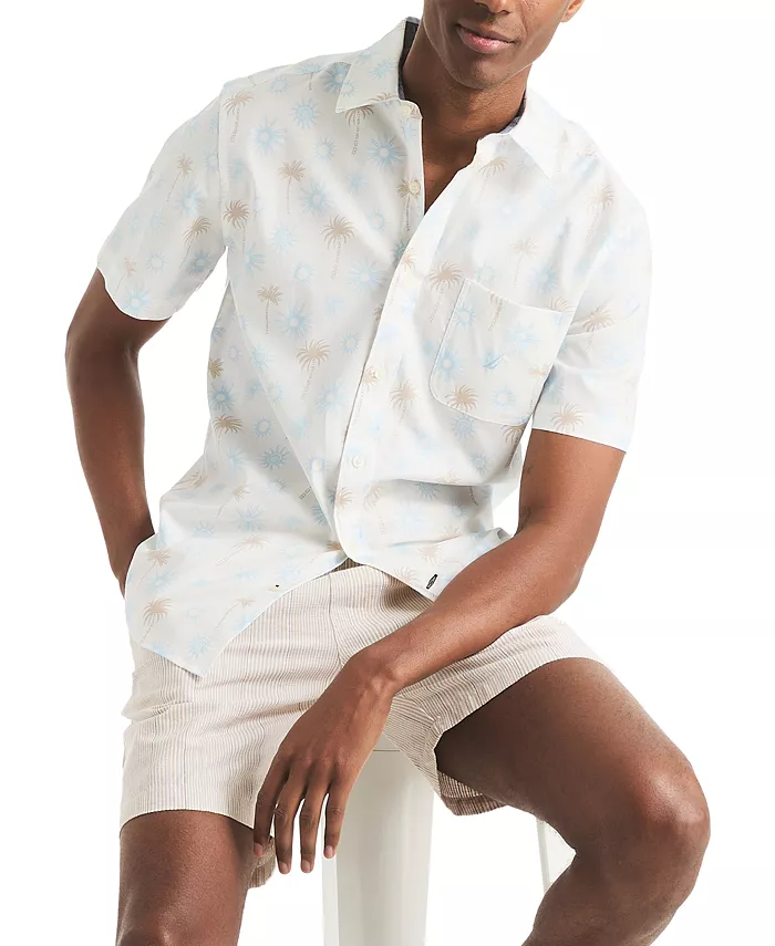 Men's Classic-Fit Tropical-Print Shirt - thumbnail 2