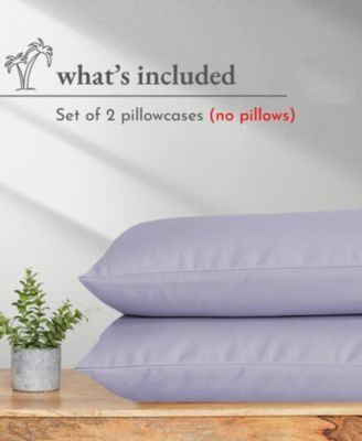 100% Organic Cotton Pillow Cases Queen/Standard Set Of 2, Soft & Breathable Percale Cotton Pillowcases with Envelope Closure by California Design Den