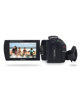 MN2K10NV 2K Ultra HD Camcorder with 3" Touchscreen and Infrared Night Vision, Black