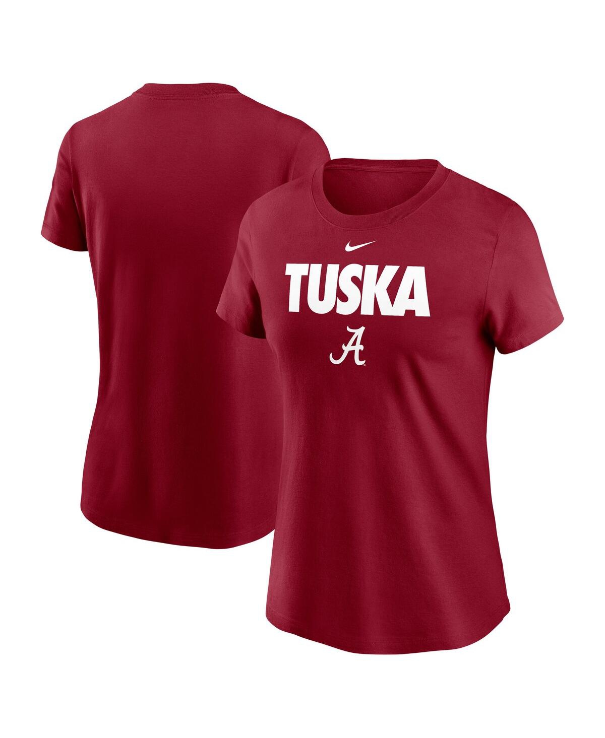 Nike Women's Crimson Alabama Crimson Tide Local Ultimate Chant T-shirt In Crimson