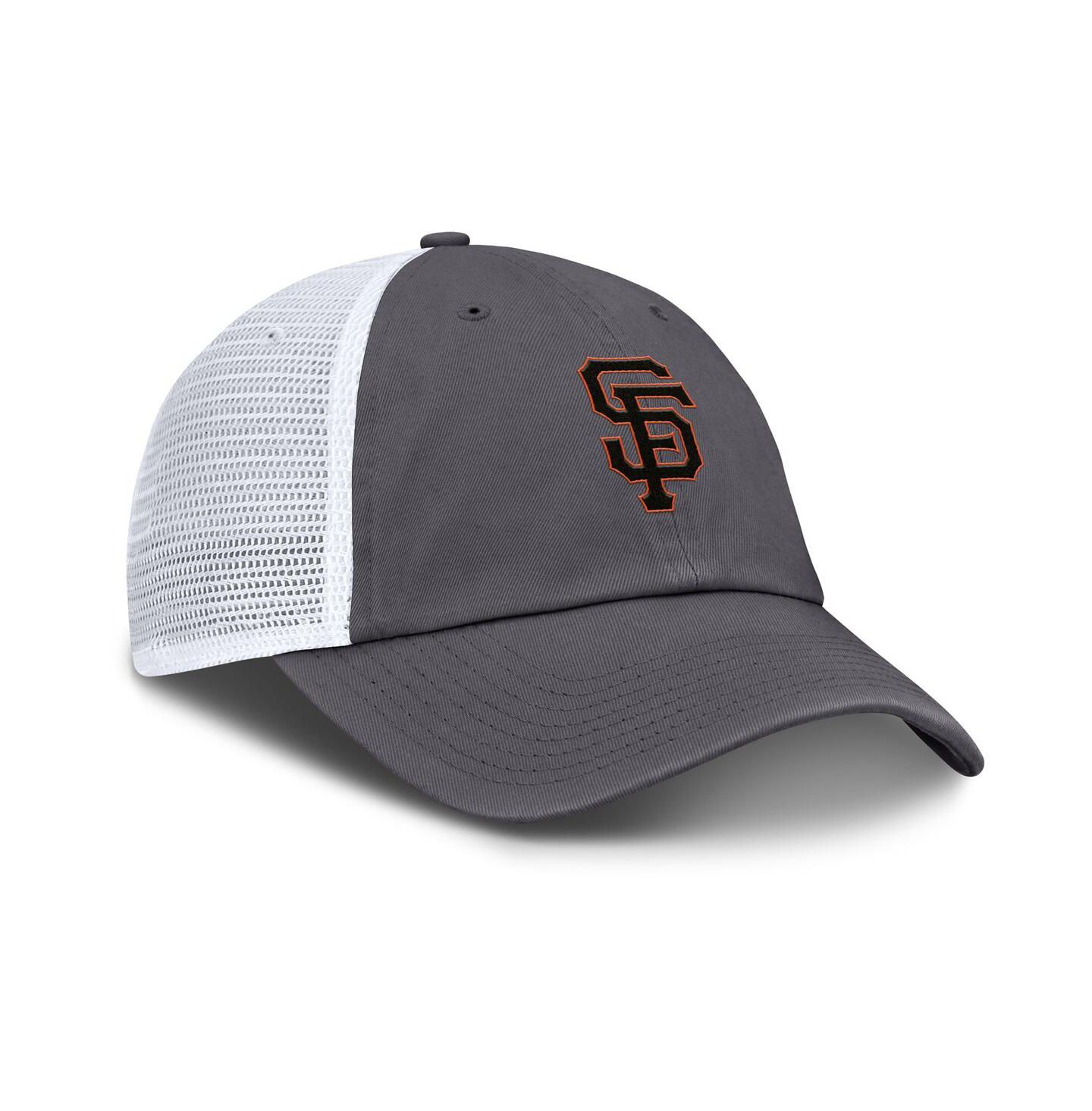 Мужская кепка Nike Gray San Francisco Giants Adjustable Trucker Hat — фото 3