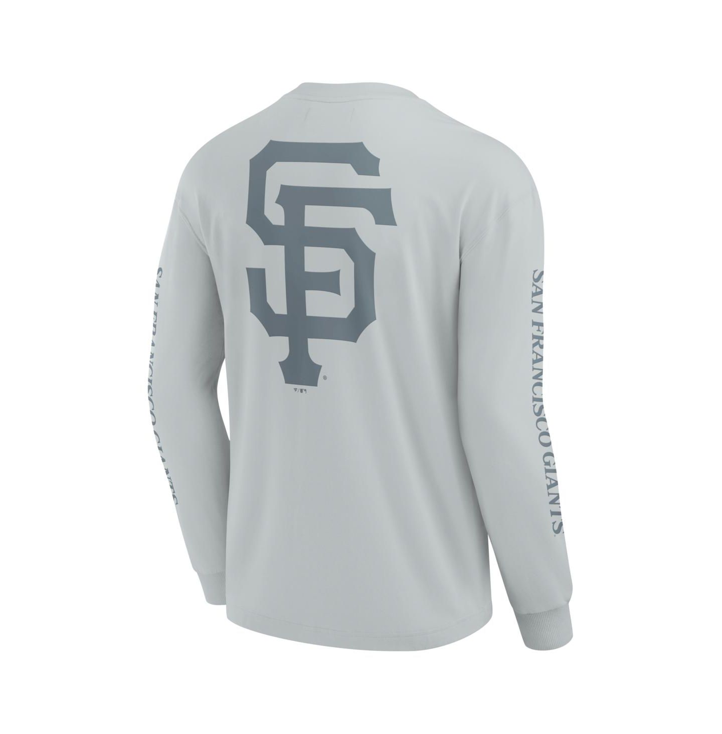 Мужская футболка Fanatics Gray San Francisco Giants Elements Strive Long Sleeve — фото 3