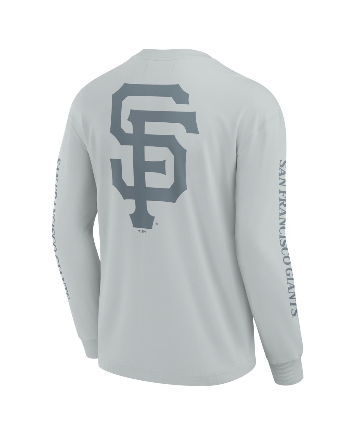 Fanatics Men's Gray San Francisco Giants Elements Strive Long Sleeve T-shirt In Gray