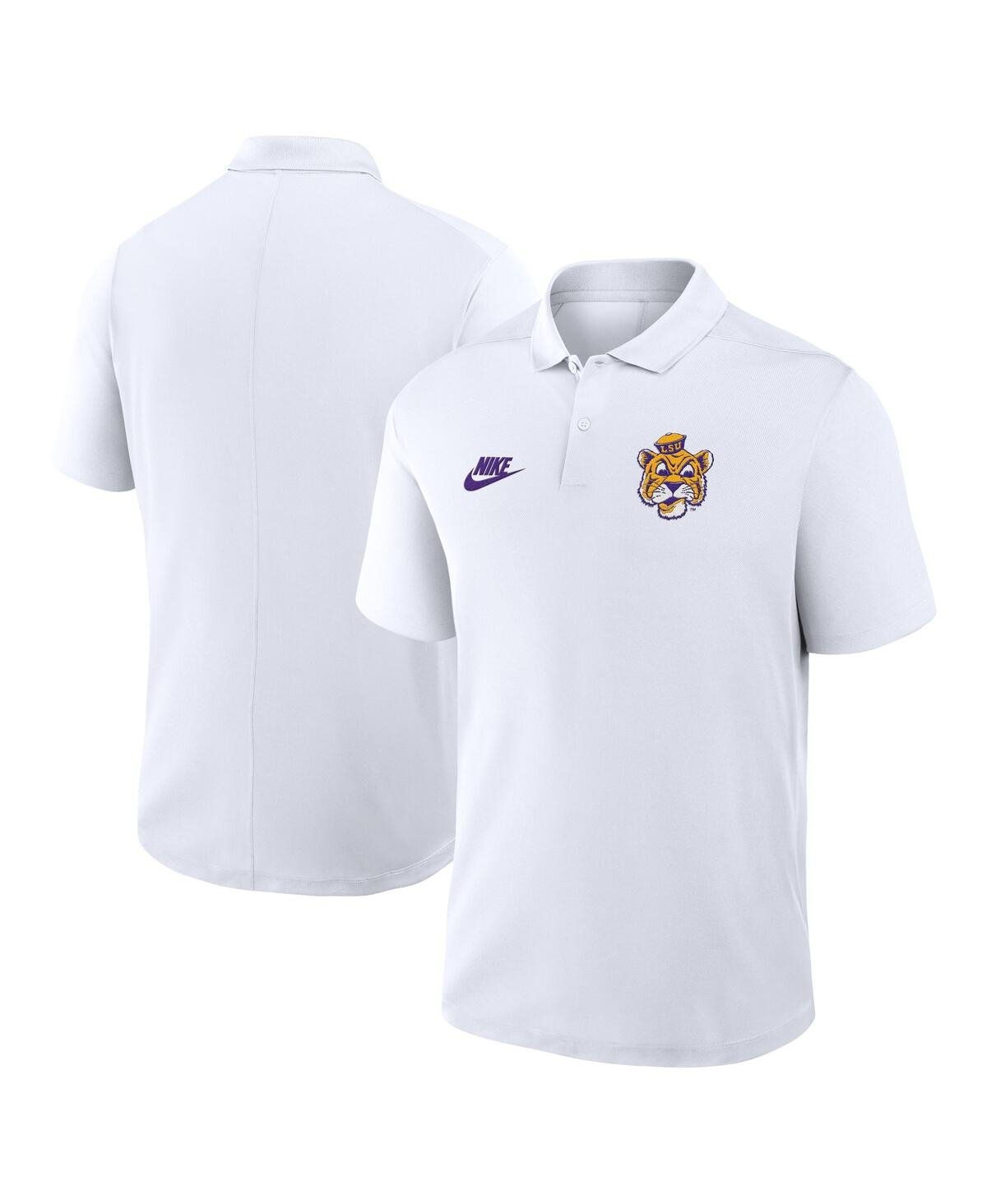 Men's White Lsu Tigers Primetime Victory Legacy Vault Logo Performance Polo Shirt - White