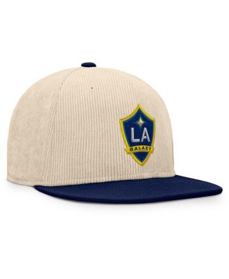 Men's Cream LA Galaxy Tempo Corduroy Snapback Hat