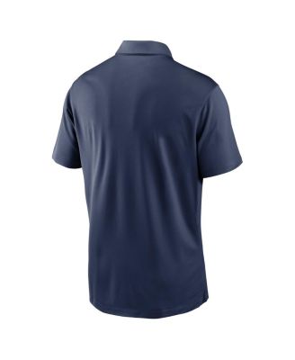 Men's White/Navy New York Yankees Vapor Striped Performance Polo Shirt