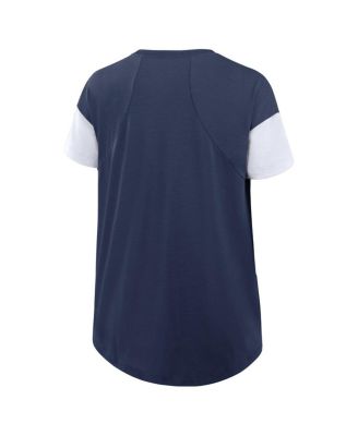 Women's Navy New York Yankees Flowy Fashion T-Shirt