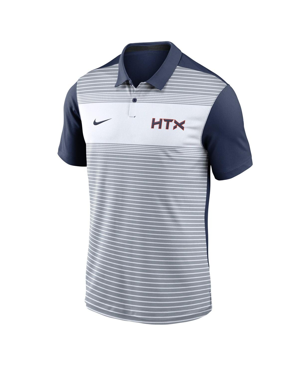 Nike Men's White/navy Houston Astros 2025 City Connect Fashion Legacy Icon Vapor Performance Polo Shirt In White,navy