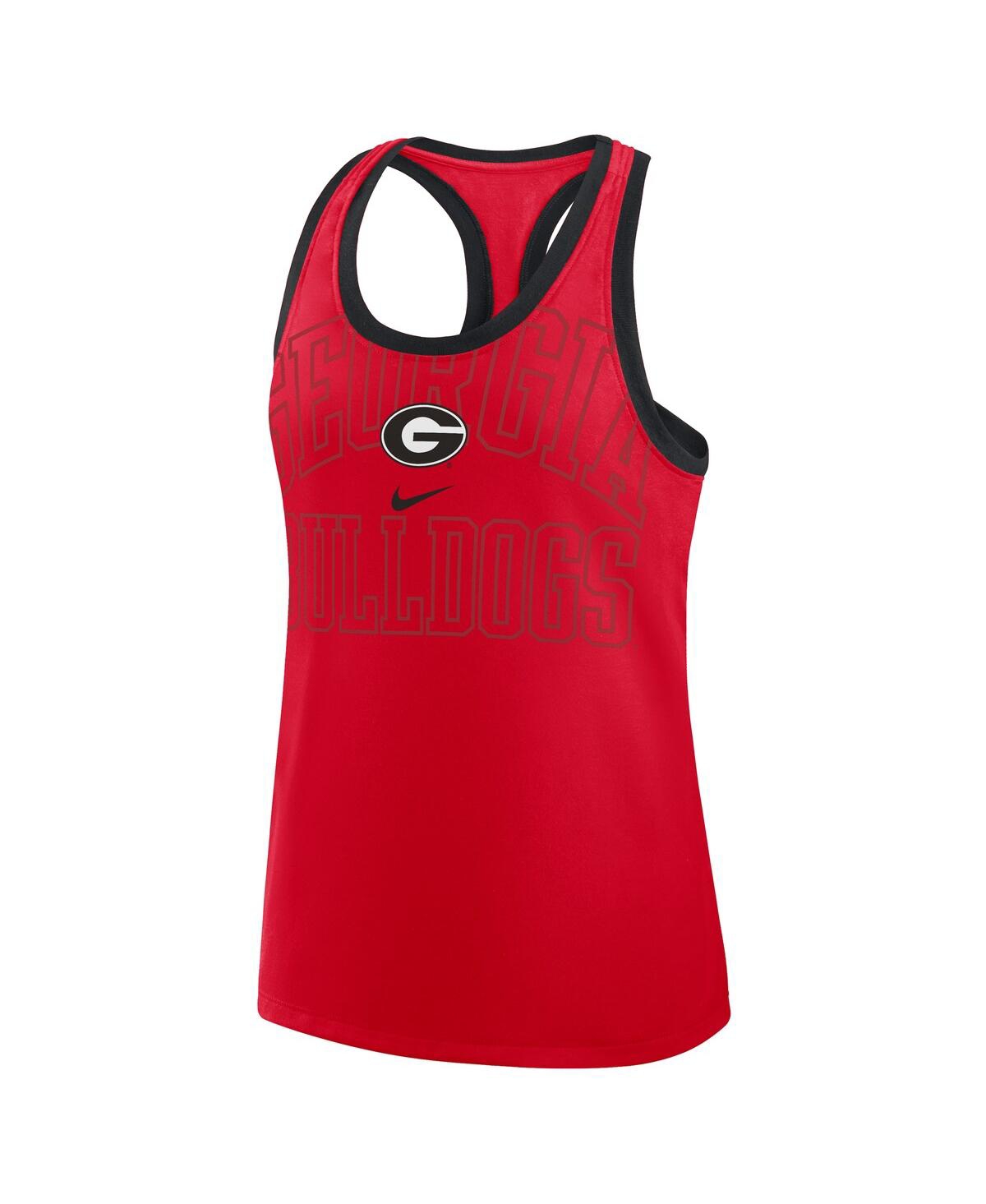 Nike Scarlet Ohio State Buckeyes Primetime Tri-blend Racerback Tank Top In Red