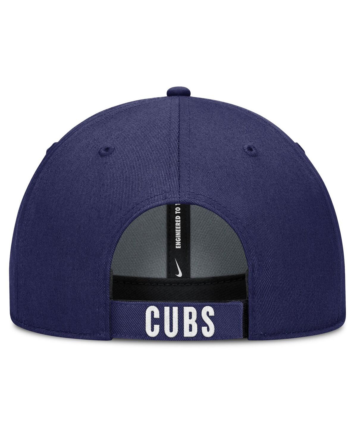 Nike Men's White/royal Chicago Cubs Club Performance Adjustable Hat In White,royal