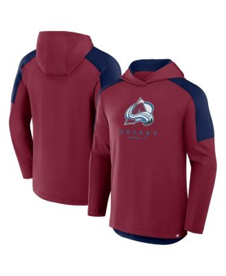 Fanatics - Men's Burgundy Colorado Avalanche Meta Game Transitional Pullover Hoodie