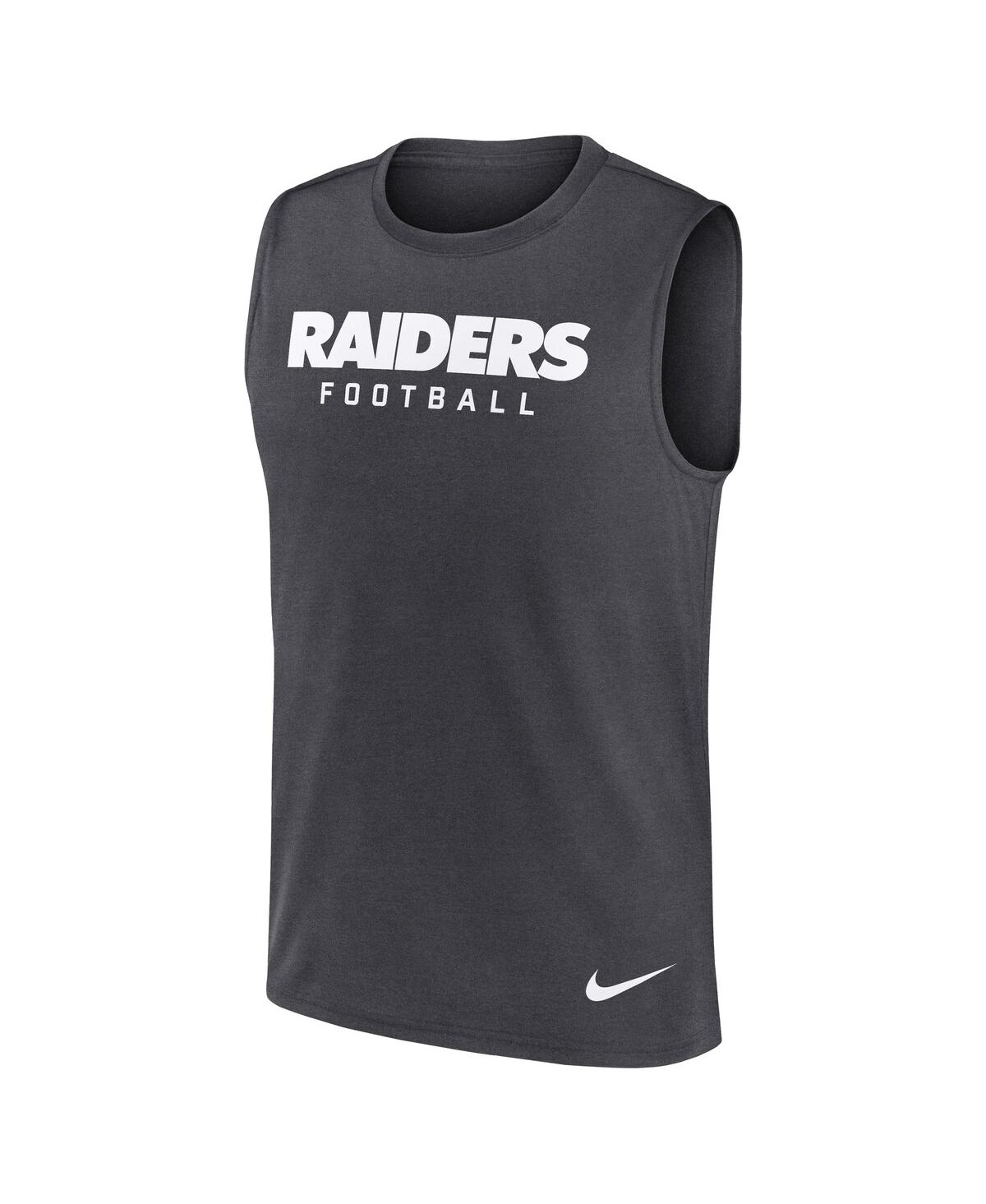 Nike Men's Gray Las Vegas Raiders Legend Performance Muscle Tank Top In Gray