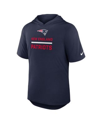 Men's Navy New England Patriots Lockup Tri-Blend Hoodie T-Shirt