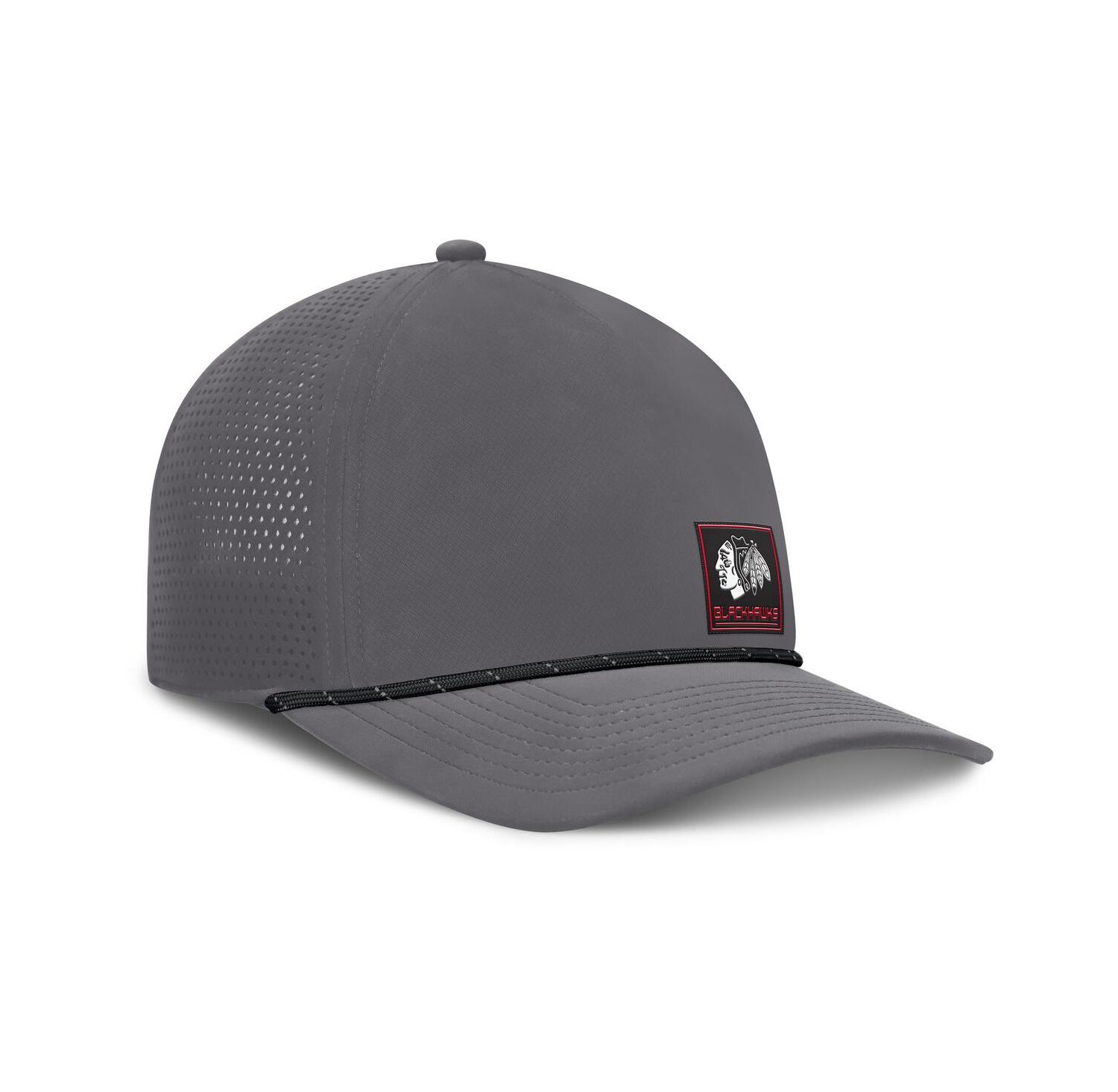 Men's Gray Chicago Blackhawks Captain Rope Adjustable Hat