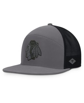 Fanatics - Men's Charcoal Chicago Blackhawks Fairweather Adjustable Hat