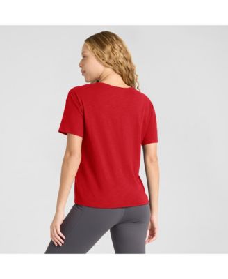 Women's Red St. Louis Cardinals Fan Fave Stadium Slub Boxy T-Shirt