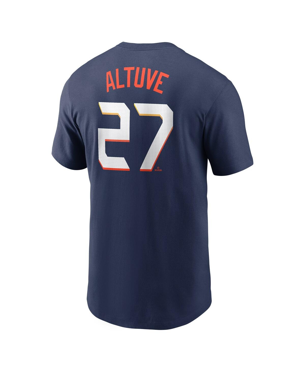 Nike Men's Jose Altuve Navy Houston Astros 2025 City Connect Fuse Name Number T-shirt In Blue