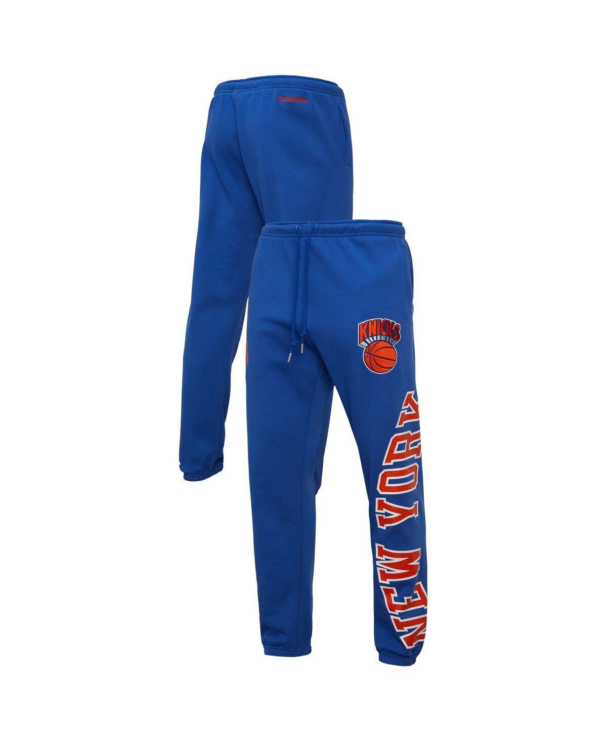 Men's Blue New York Knicks Hardwood Classics Team Origins Pants - Blue